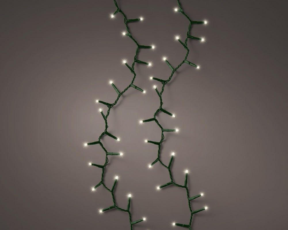 LICHTERKETTE Compact, 900 LED-Leuchten, warmweiß, 22,5m - Weiß, Kunststoff (2250cm) - Lumineo