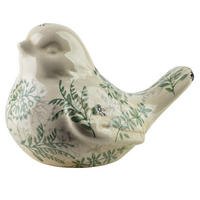 FIGURA PTÁKA, keramika, zelená - zelená barva, keramika (20/20/25cm) - Mondex