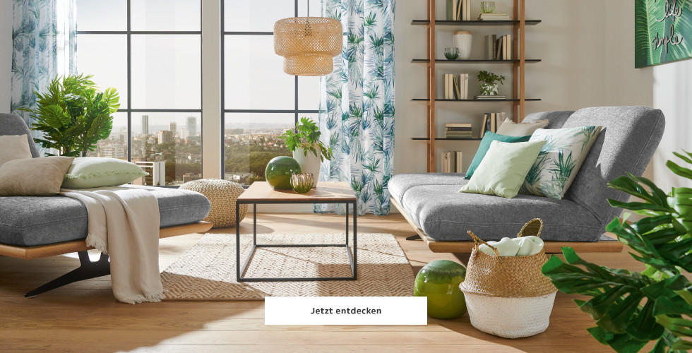 Green Living  Urbaner Chic mit grünem Anstrich