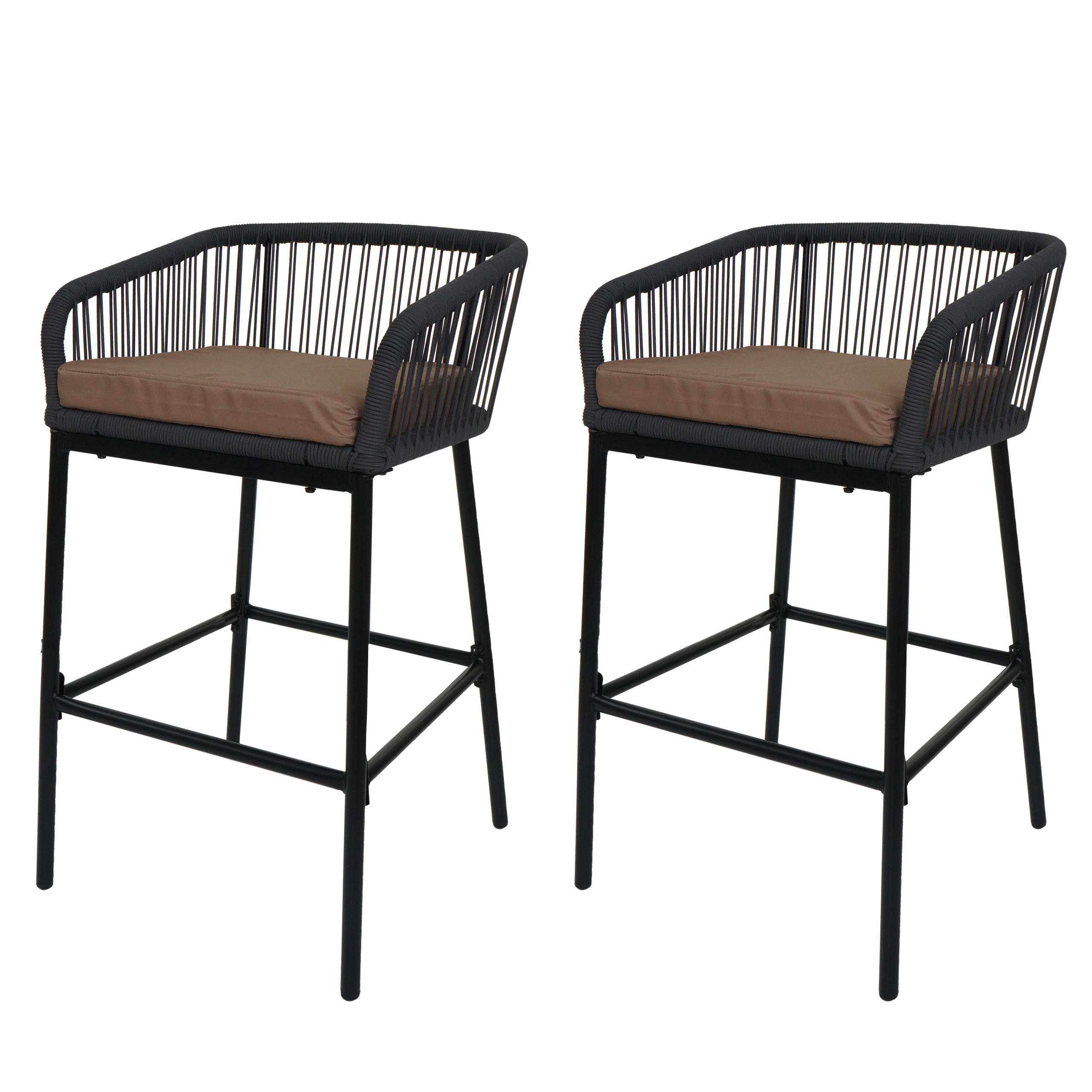 BARSKI STOL Anthracit, Taupe - antracit/sivorjava, kovina (51/92/53cm) - MCW