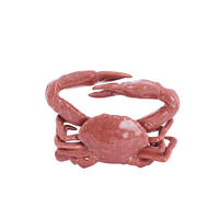 ORNAMENT Krabbe Rot 29/29/6,5 cm - Rot, Keramik (29/6.5/29cm) - Light & Living