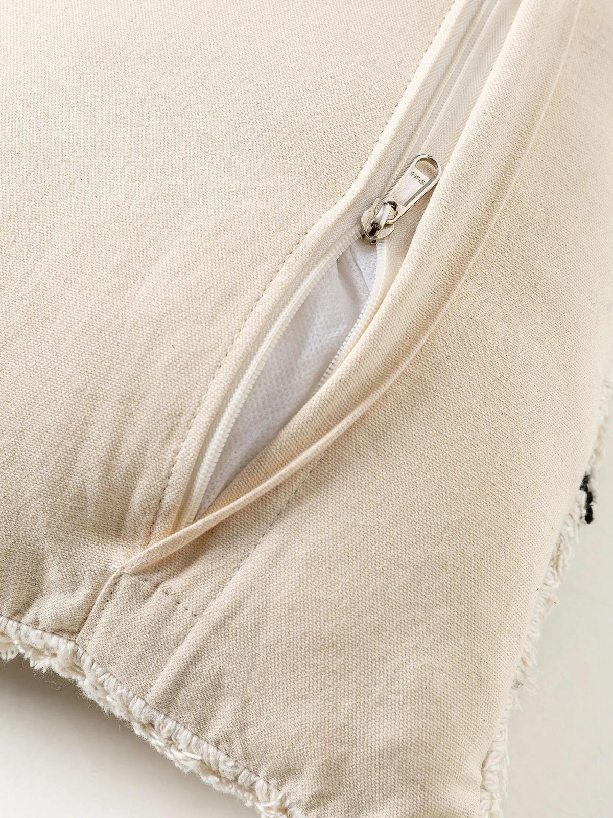 KISSENBEZUG Naomi Cream 45x45 cm - Creme, Textil (45/45cm) - benuta Nest