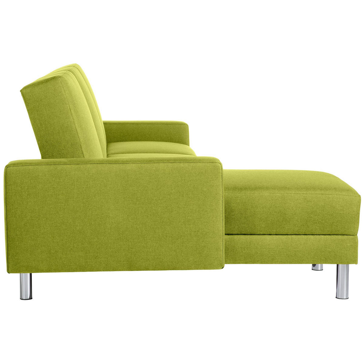 FUNKTIONSSOFA mit Hocker Katryna Flachgewebe apfel - Apfelbaumfarben, Kunststoff (144/92/230cm) - 58aufmkessel