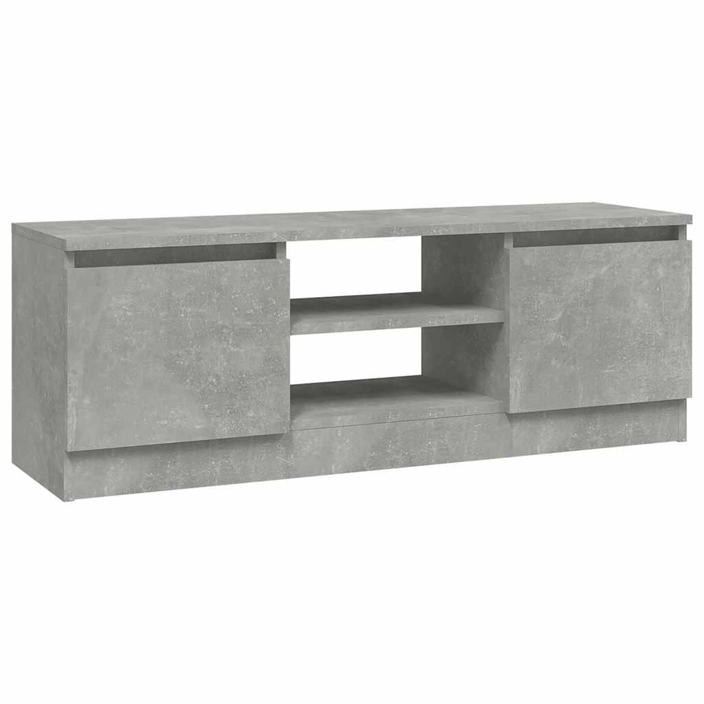 TV-SCHRANK Mit Tür Betongrau 102/30/36 Cm - Grau, Holzwerkstoff (30/36/102cm) - vidaXL