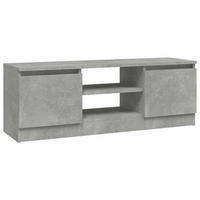 TV-SCHRANK Mit Tür Betongrau 102/30/36 Cm - Grau, Holzwerkstoff (30/36/102cm) - vidaXL