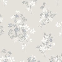 VLIESTAPETE Igerna Natur | Beige Grau | Blumen | 10mx52cm - Beige, Papier/Kunststoff (52/1000cm) - Graham & Brown