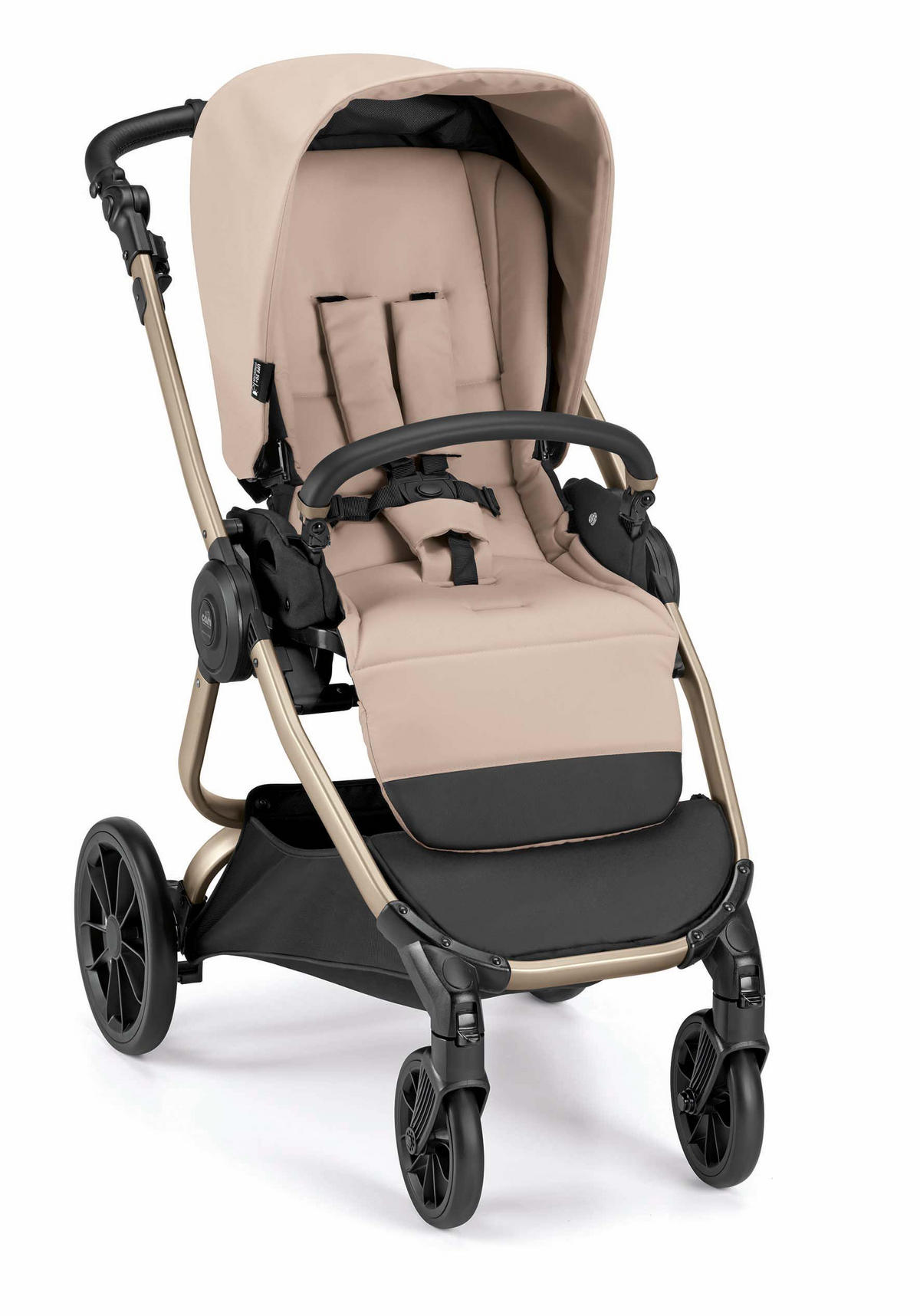 KOMBI-KINDERWAGEN Techno Babila 2in1, klappbar - Beige, Kunststoff (53/93/111cm) - Cam il Mondo del Bambino S.p.A.