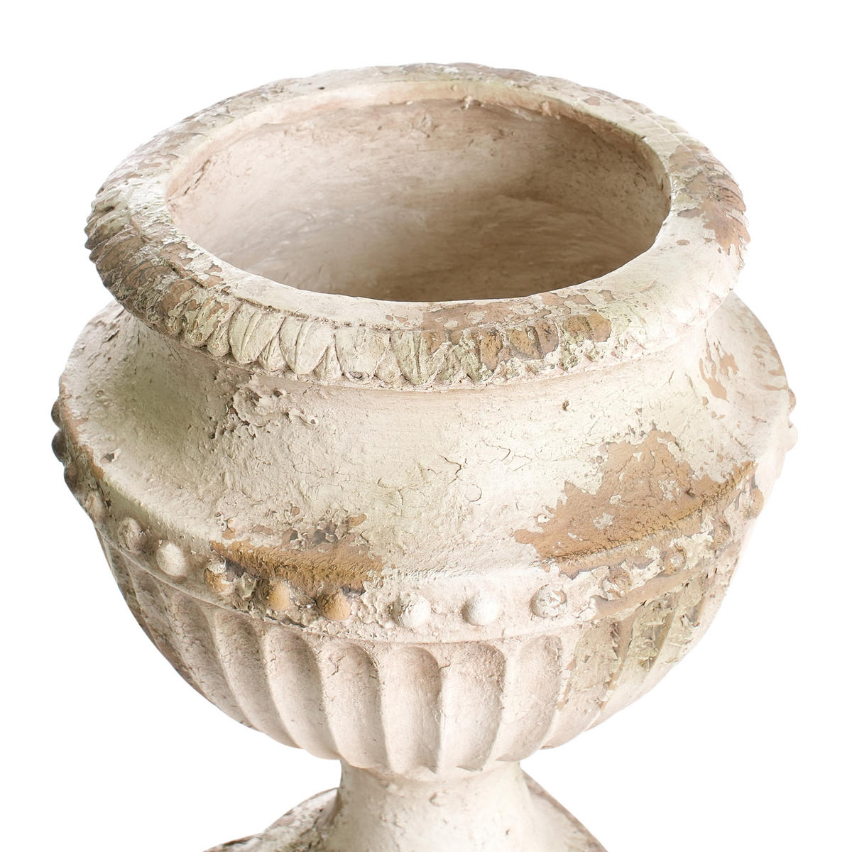 BLUMENKÜBEL Beige Deskati - Beige, Naturmaterialien (42cm) - Beliani