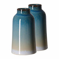 VASEN Leria blau 20 cm 2er Set - Blau, Keramik (20cm) - Ritzenhoff Breker