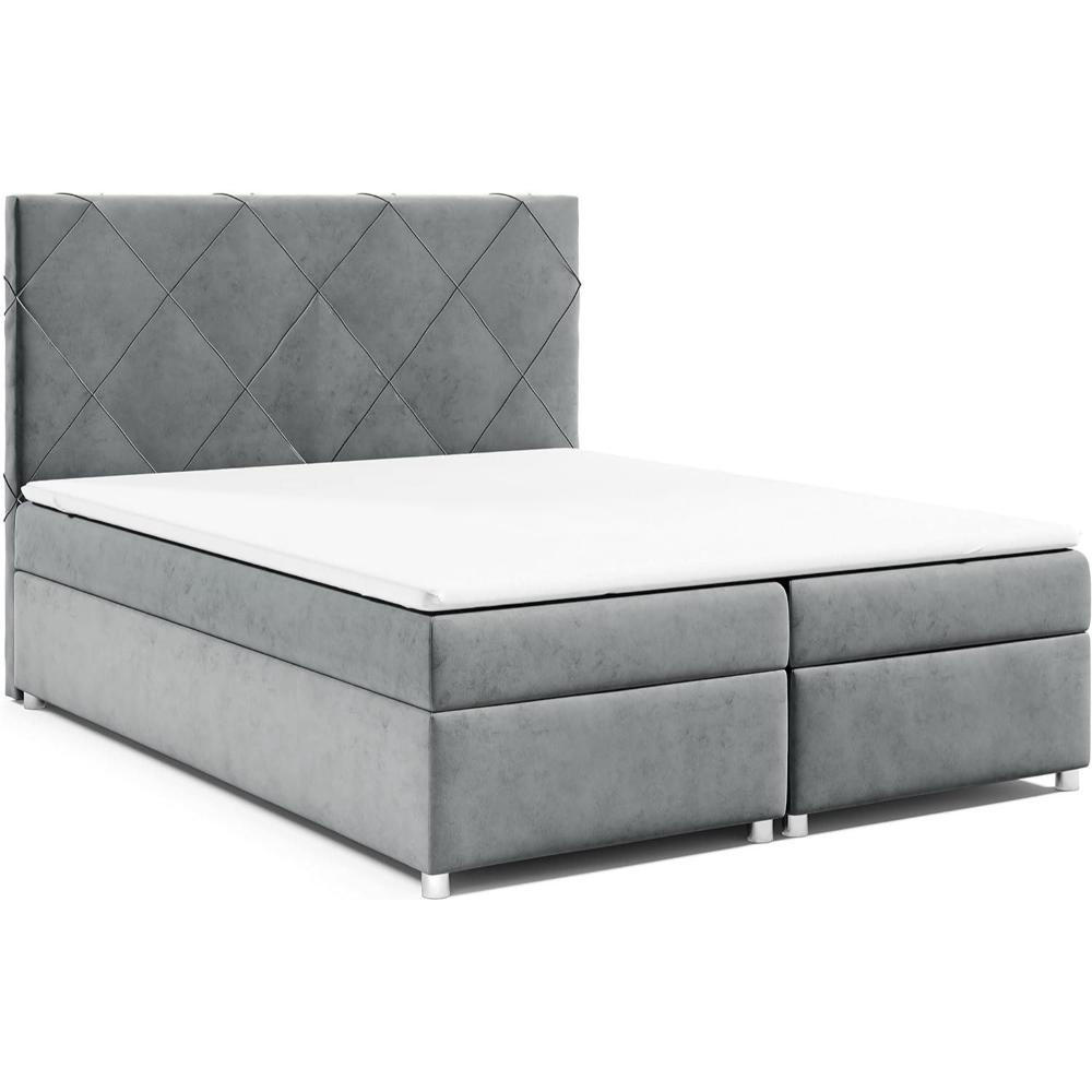 Best For Home Boxbett Grau 140x200 cm