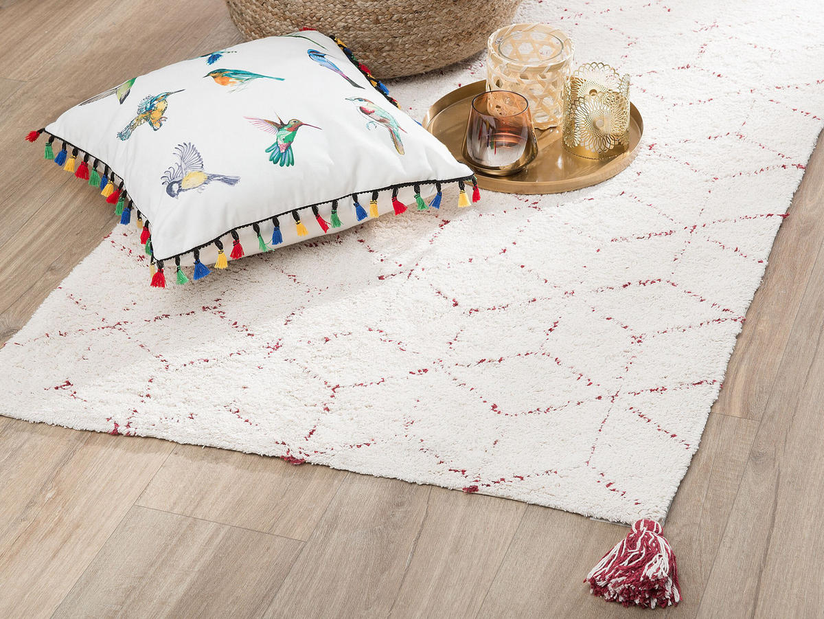 SHAGGY-TEPPICH Sakarya 150/80 cm - Weiß, Textil (80/150cm) - Beliani