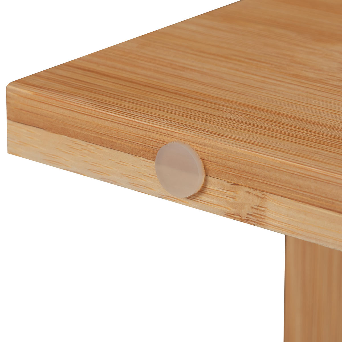 MONITORSTÄNDER Natur Bambus mit Fächern - Hellbraun, Holz (28/41/10.5cm) - Relaxdays