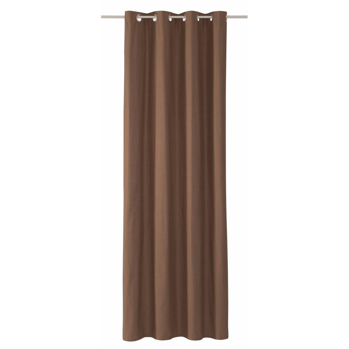 ÖSENVORHANG DOVE Blickdicht - Schlammfarben, Textil (140/0.5/245cm) - Tom Tailor