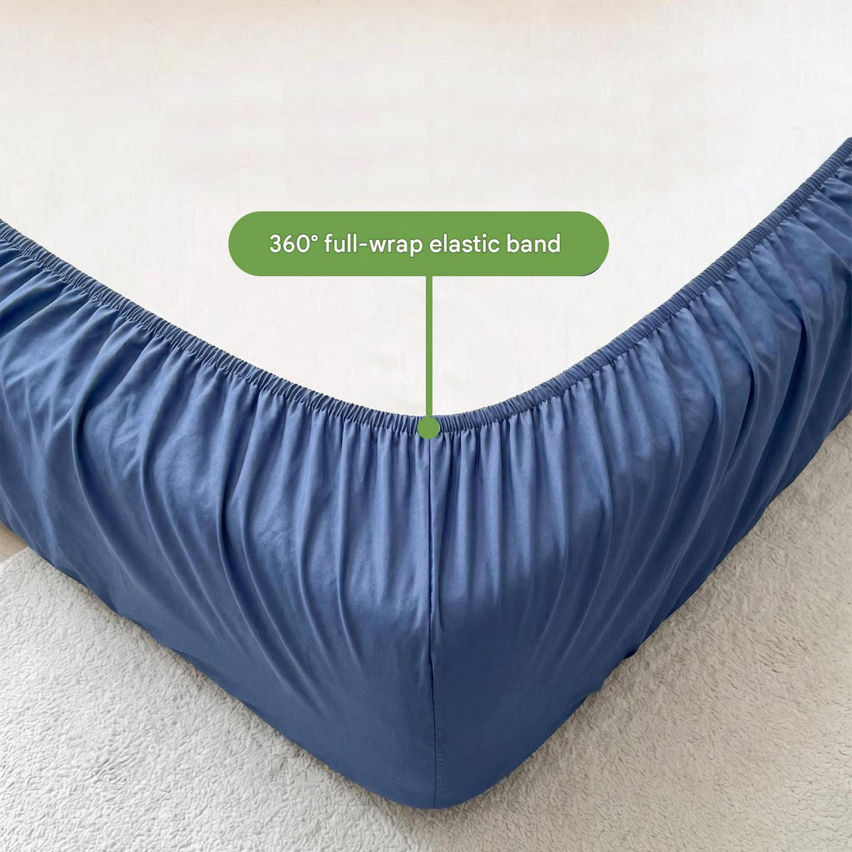 SPANNBETTLAKEN-160*200CM-DUNKELBLAU - Dunkelblau, Textil (160/200cm)
