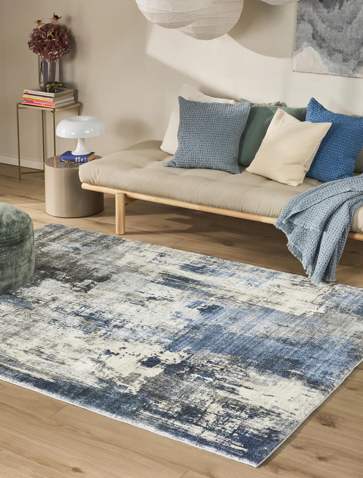 TEPPICH Mara Blau 160x230 cm - Blau, Textil (160/230cm) - benuta Pop