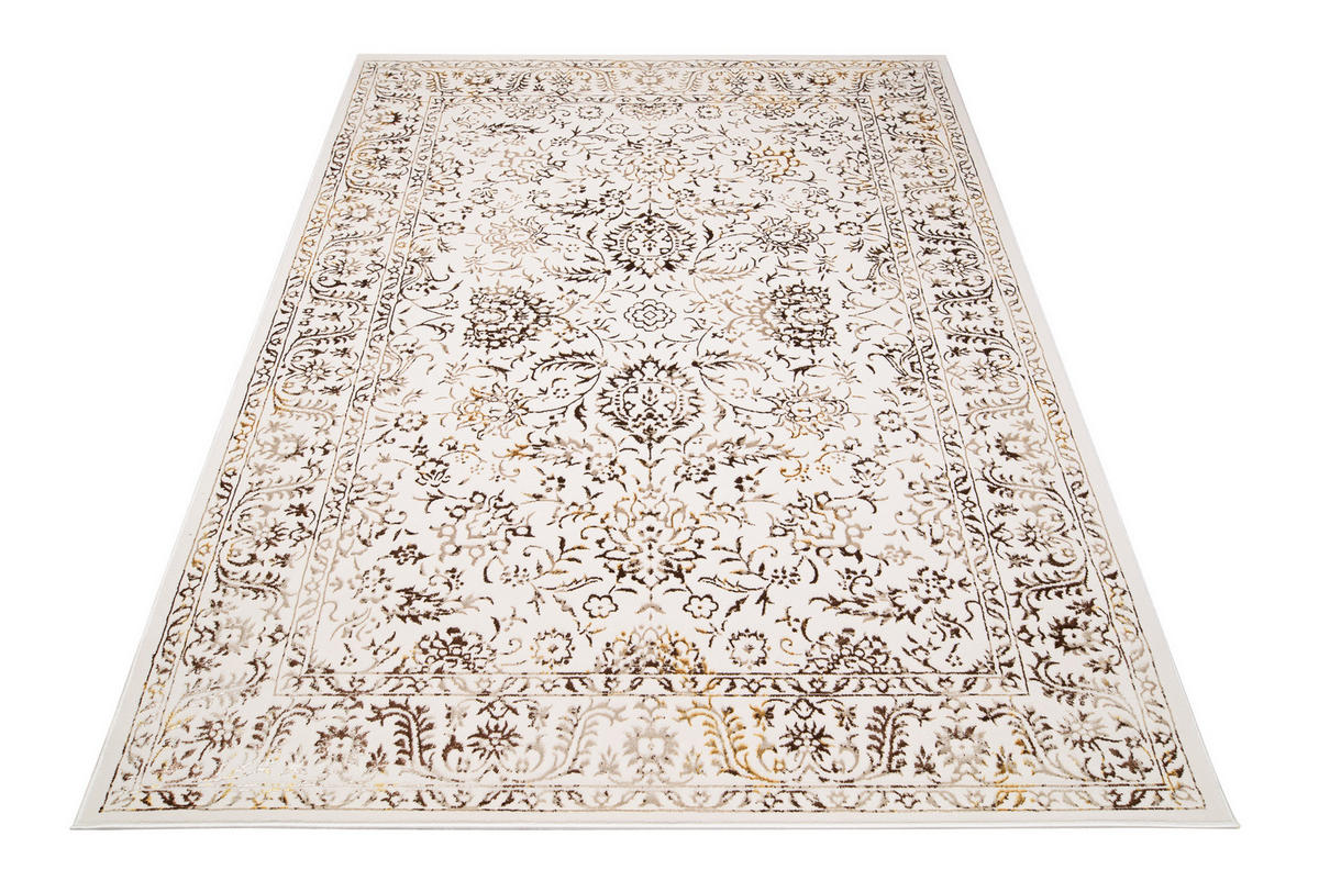 TEPPICH GOLDEN Creme Beige 140/200 cm - Beige/Creme, Kunststoff (140/200cm) - Tapiso