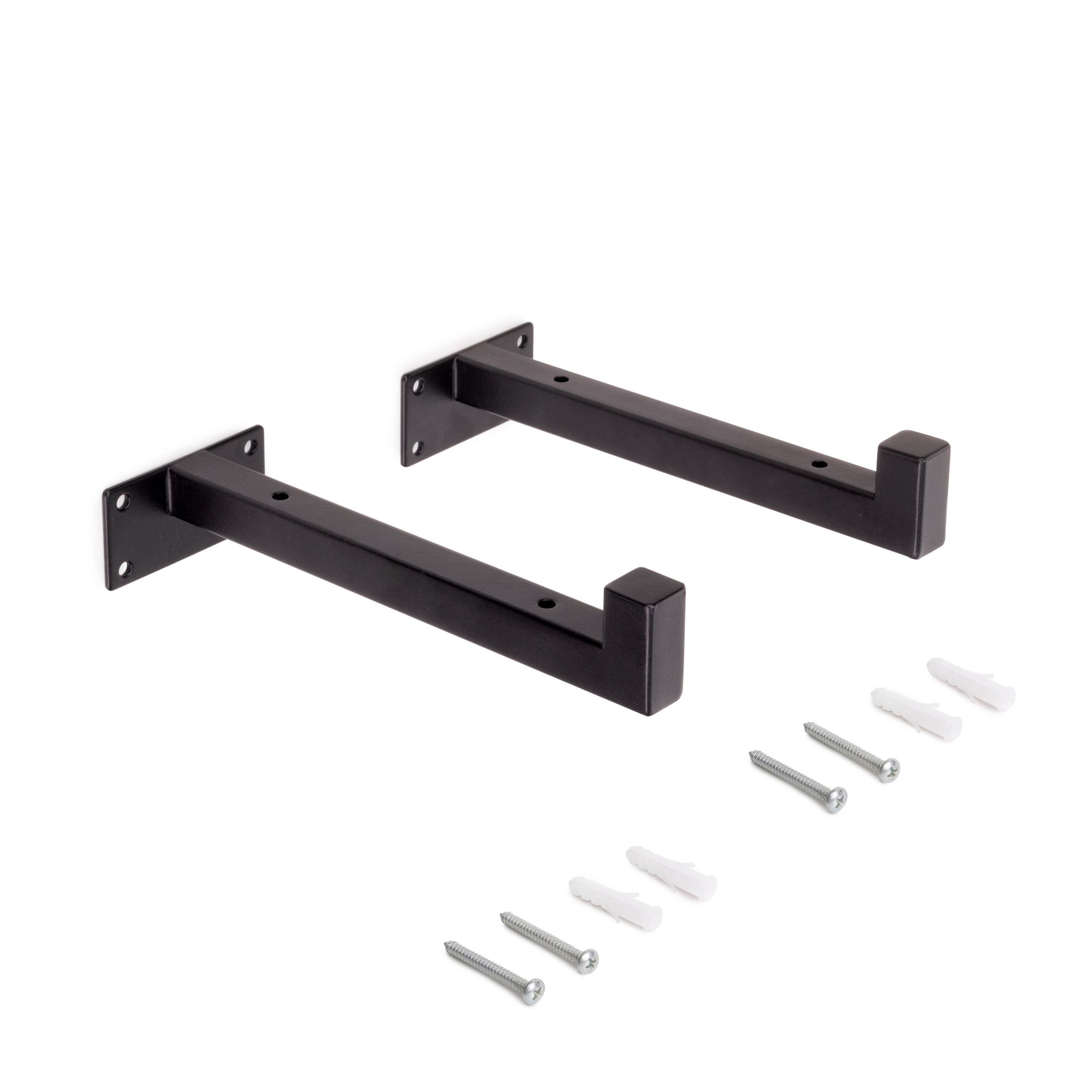 Emuca Träger-Set Schwarz 8x6.2x22.2 cm
