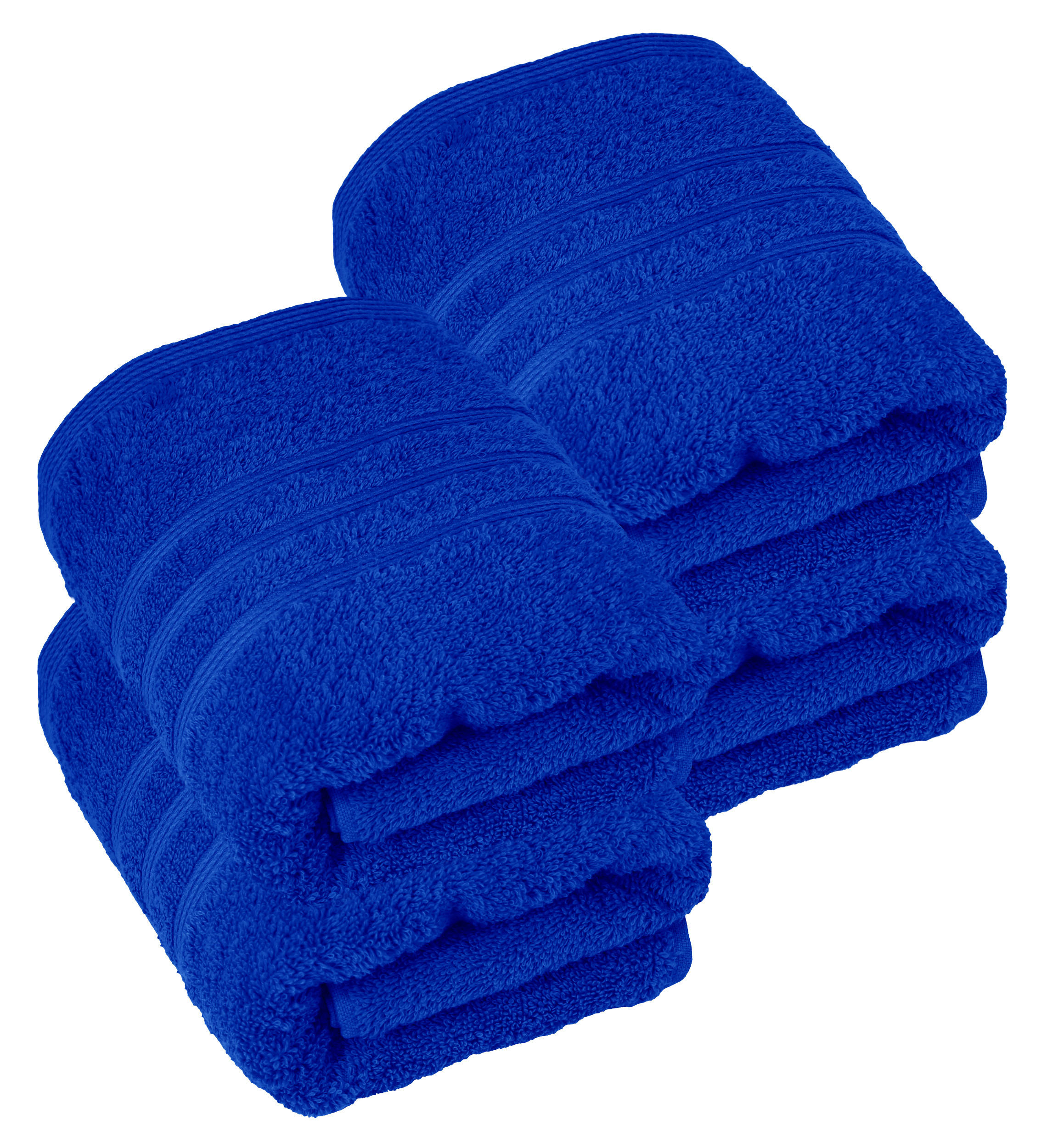 HANDTUCH 50x100 cm London Azur Blau 4er Set - Blau, Textil (50/100cm) - Lashuma