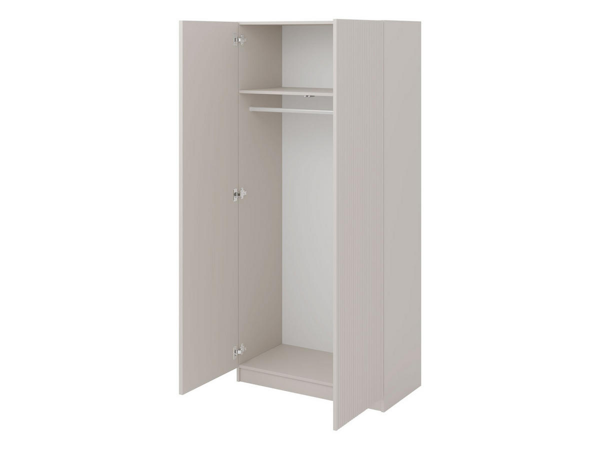 KLEIDERSCHRANK Como 2D - Kaschmir, Holzwerkstoff/Metall (103/220/55cm) - MIRJAN24