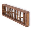 WANDGARDEROBE TREIBHOLZ UNIKAT 80 Recyclingholz massiv, 8 Haken 01 natur-vintage - Naturfarben, Holz (80/22/12cm) - DESIGN DELIGHTS