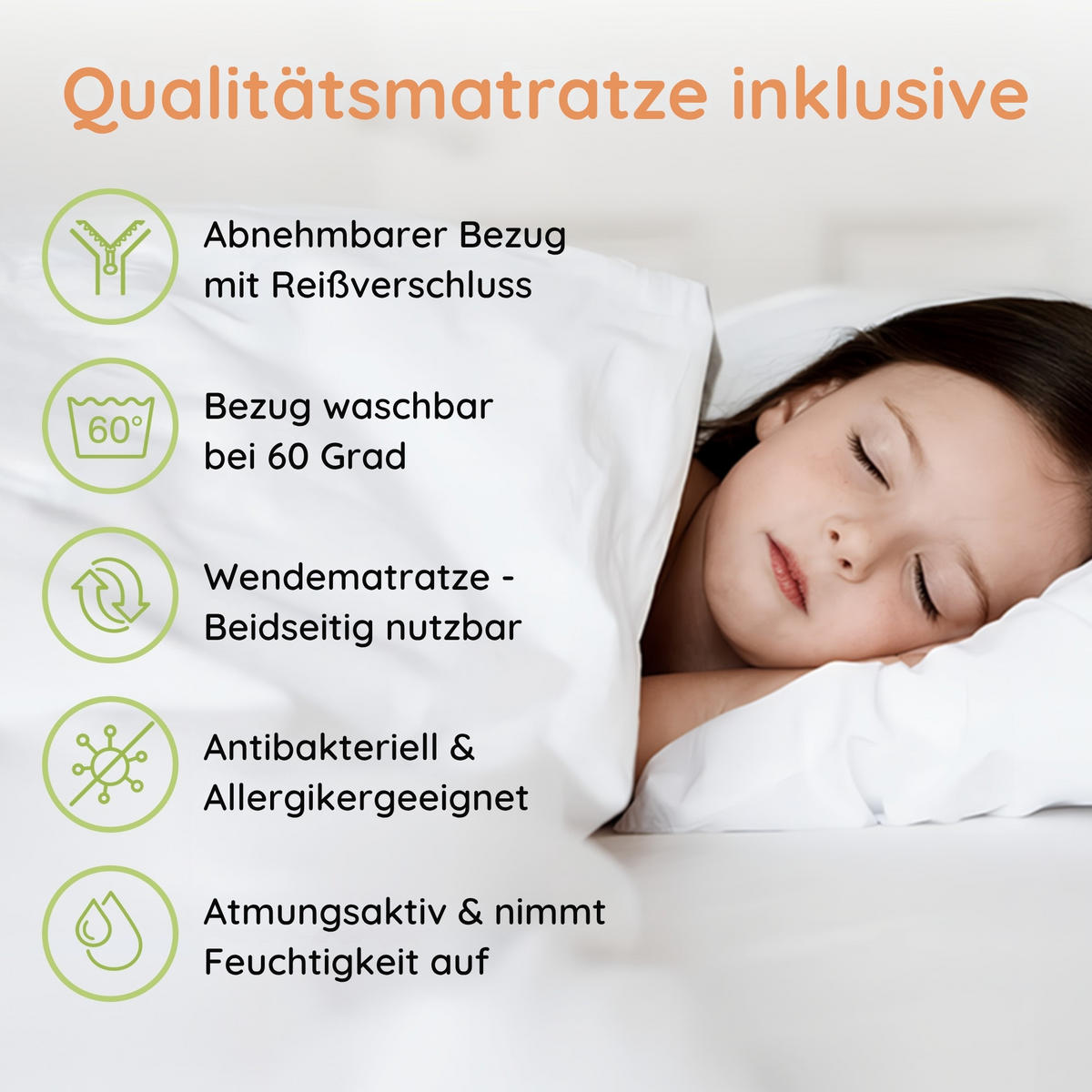 ETAGENBETT mit zwei Schubladen und zwei Matratzen 90x190 cm in Weiß - Weiß, Holz (90/190cm) - Kids Collective