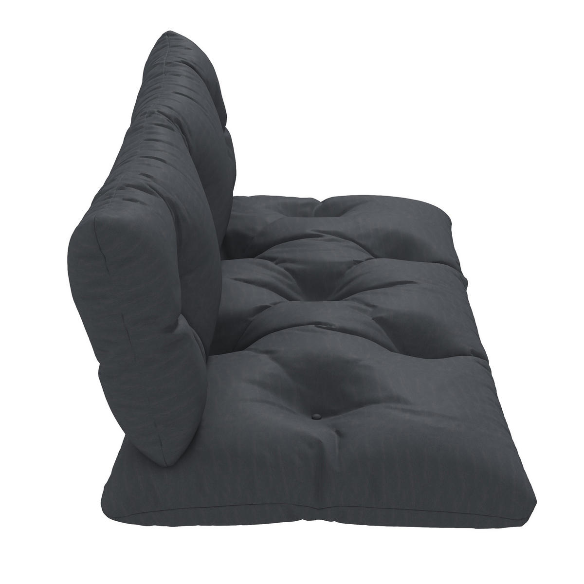 SITZKISSEN, Polyesterstoff, Dunkelgrau - Dunkelgrau, Kunststoff (60/15/120cm) - Outsunny