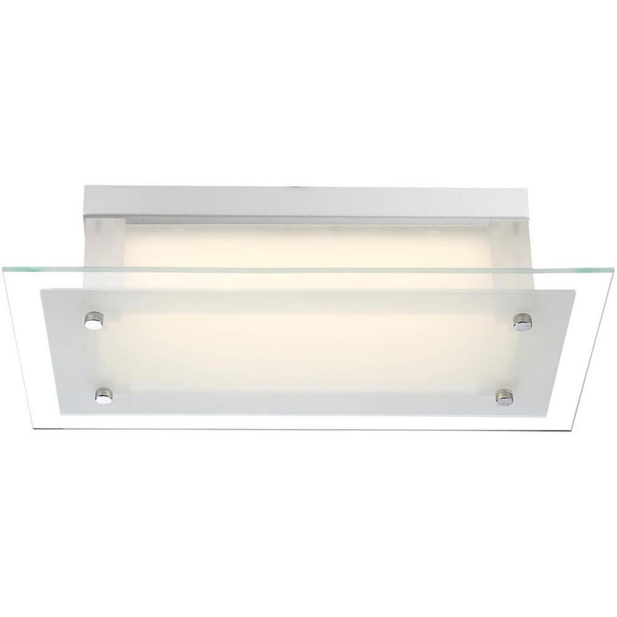 LED DECKENLEUCHTE Metall Glas Klar - Klar, Glas (36/19/9.7cm) - Globo Lighting