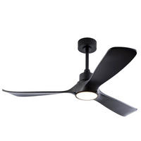 DECKENVENTILATOR DE-16246 52 Zoll mit Fernbedienung & 3 Farben Schwarz - Schwarz, Kunststoff (132/132/48cm) - ComfortXL