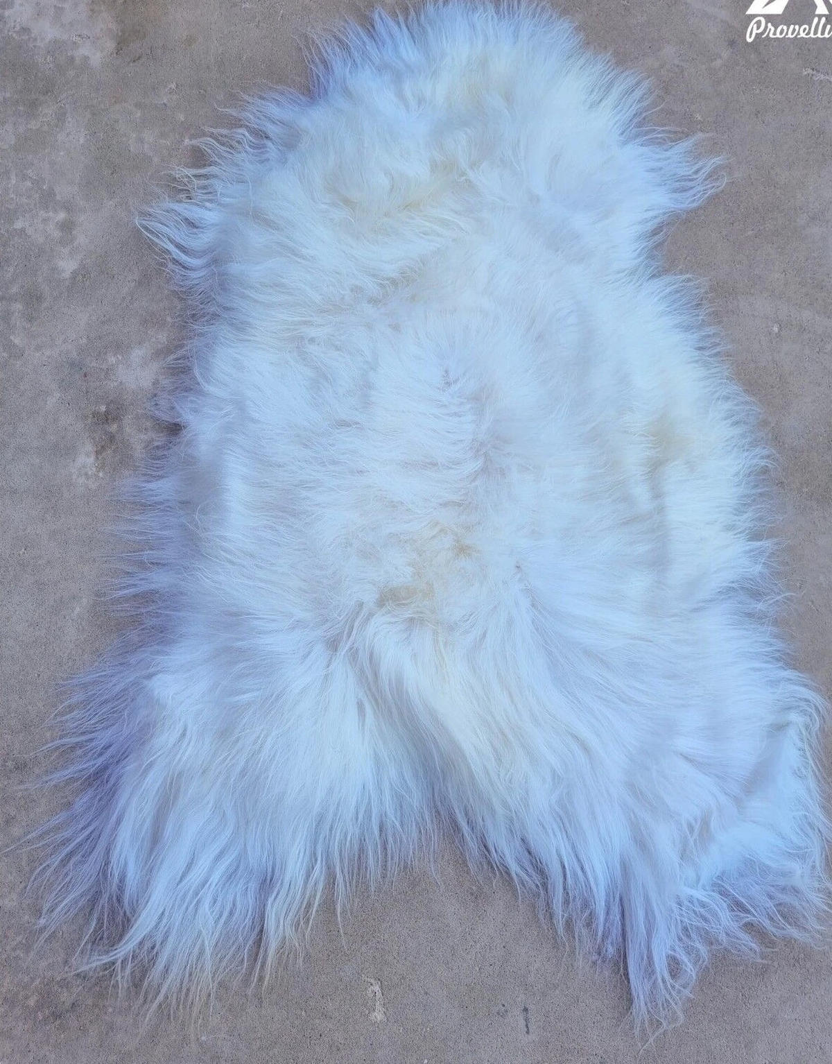 SCHAFFELL Langhaar skandinavisch weich chromfrei Naturweiß ca. 125 cm - Weiß, Fell (70/125cm) - Provellus