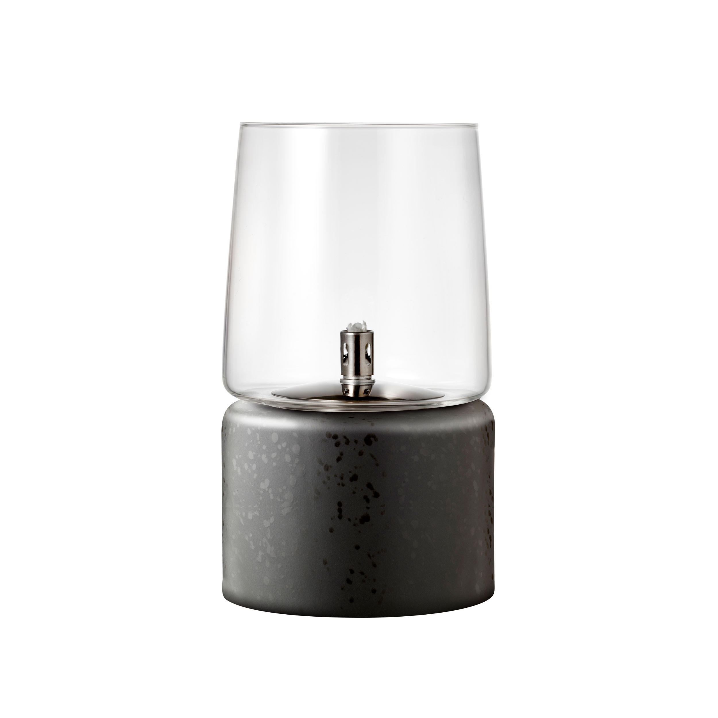 ÖLLAMPE Gastro D15 x 26 cm Schwarz Steingut/Stahl/Glas - Schwarz, Keramik (17/29.5/17cm) - Bitz