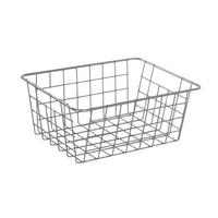 OBSTKORB Metall grau 24/18/10 cm - Grau, Metall (24/10cm)