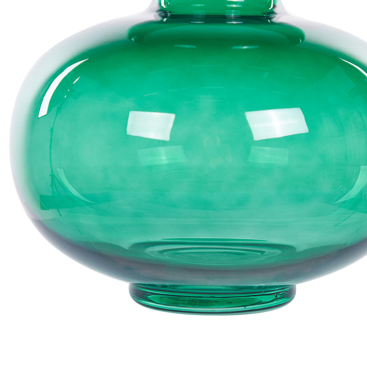 BLUMENVASE Glas grün Palaia - Grün, Glas (27cm) - Beliani