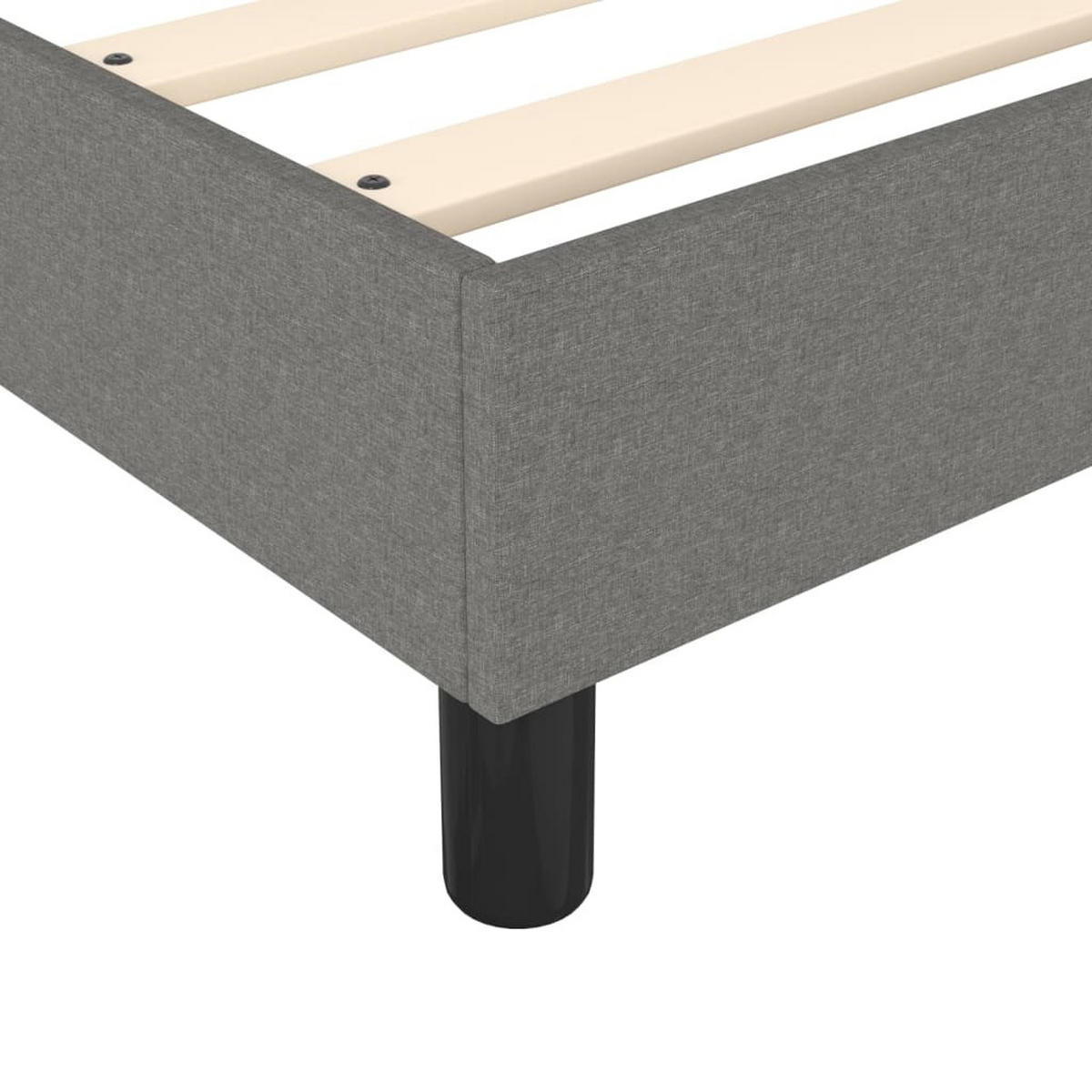 POLSTERBETT Quinlan 120/203 cm - Grau, Holzwerkstoff (120/200cm) - Nettlife