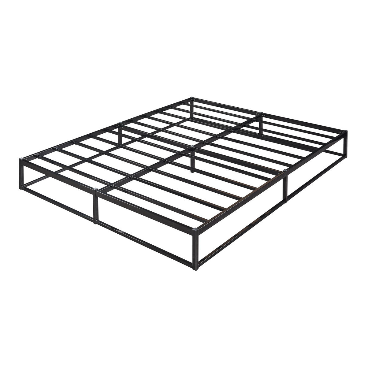 METALLBETT Trerunta - Schwarz, Metall (180/200cm) - [en.casa]