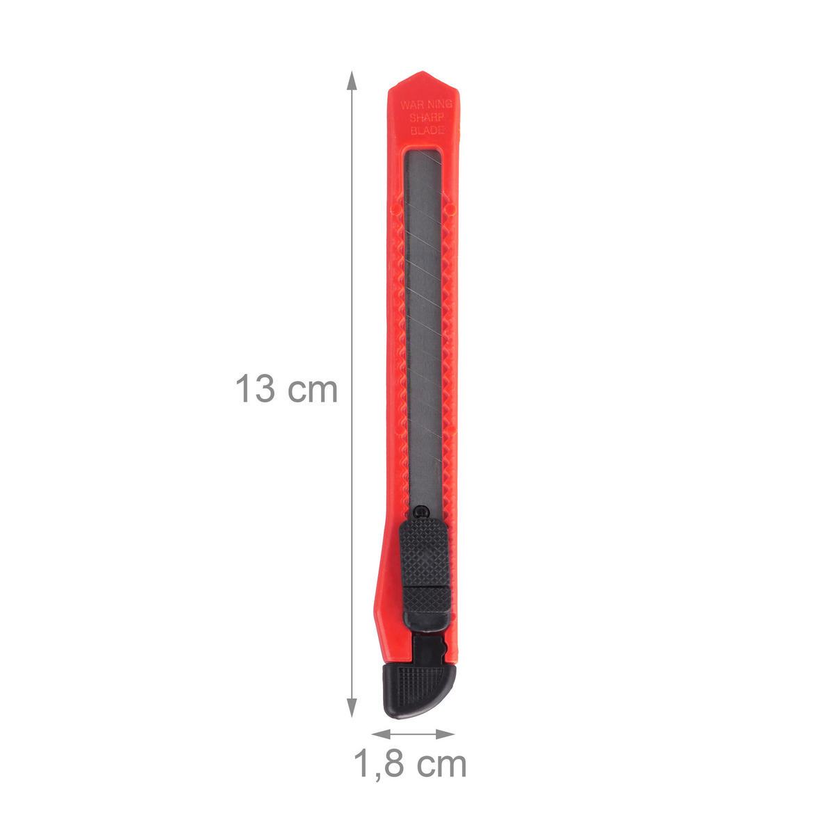 100XCUTTERMESSER - Multicolor, Kunststoff/Metall (1.8/13/1cm) - Relaxdays