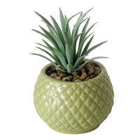 KÜNSTLICHER SUKKULENT Maluha 10,5 cm - Grün, Keramik (10.5cm) - Boltze Home