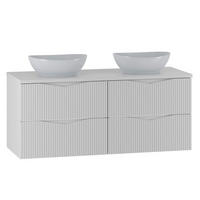 DVOJNI UMIVALNIK 120.6cm Tao Bela - bela, leseni material (120.6/50/45.8cm) - Petits-meubles