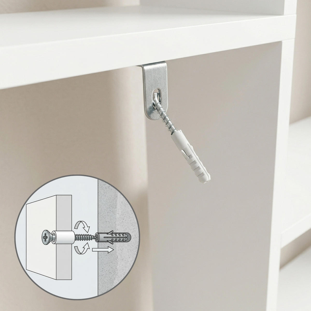 WANDREGAL Talo 100/60/16 cm - Weiß, Holzwerkstoff (100/60/16cm) - EDAXO
