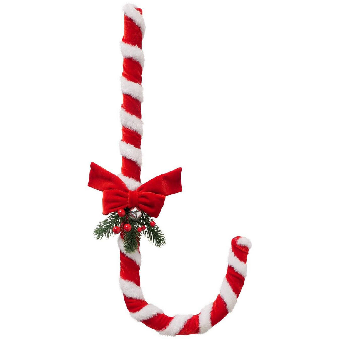 WEIHNACHTSDEKO Velvy 58 cm - Rot, Textil (27/58/6cm) - Boltze Home