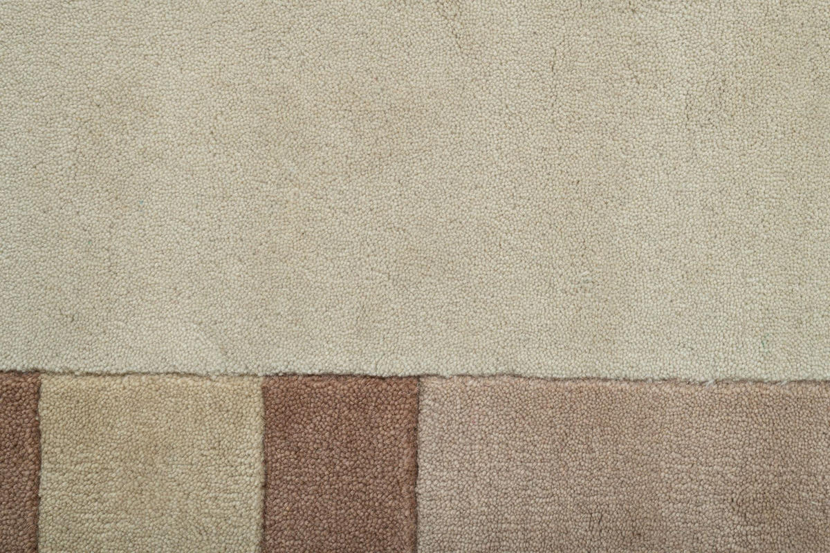 HANDTUFTTEPPICH Royal Ganges 200x200 cm - Beige, Textil (200/200cm) - THEKO