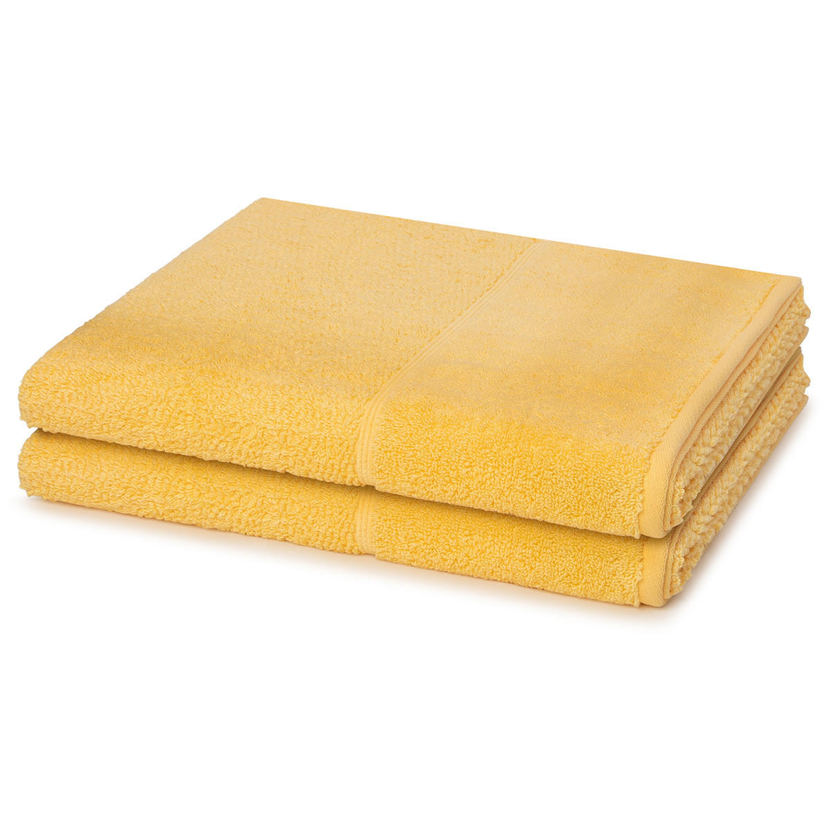 DUSCHTUCH Pearl 2er-Set - Gelb, Textil (67/140cm) - MÖVE