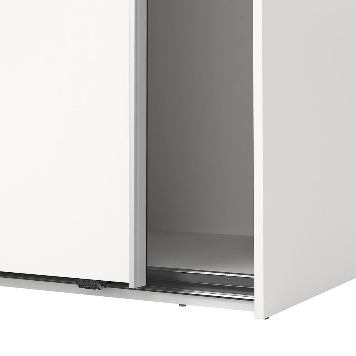 SCHIEBETÜRENSCHRANK, Como, Weiß, Holzwerkstoff, 119 x 67 x 201 cm - Weiß, Holzwerkstoff (119/201/67cm) - ebuy24