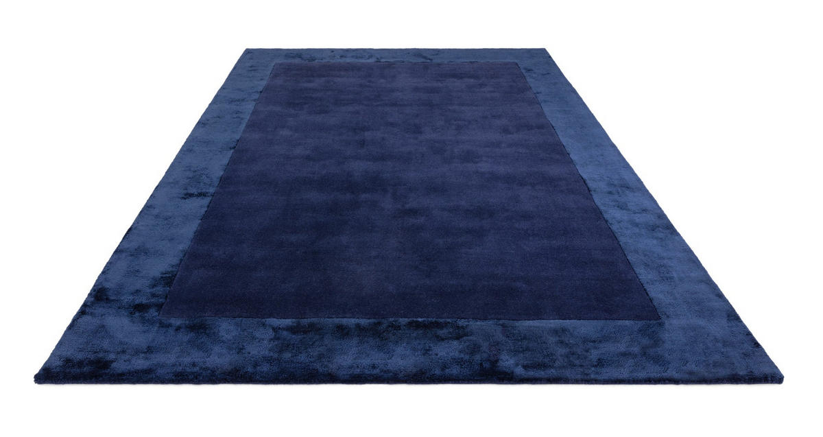 TEPPICH modern handgefertigt TOSCA Blau 160 x 230 cm - Blau, Naturmaterialien (160/230cm) - Novatrend