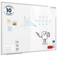 WHITEBOARD - EXPO Alurahmen 120x90cm - Weiß, Metall (120/90/1.6cm) - ALLboards