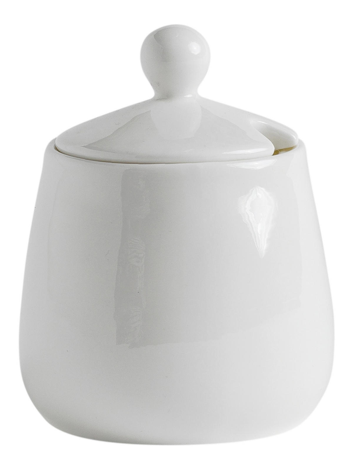 ZUCKERDOSE Bianco - Weiß, Keramik (8/12cm) - home&you