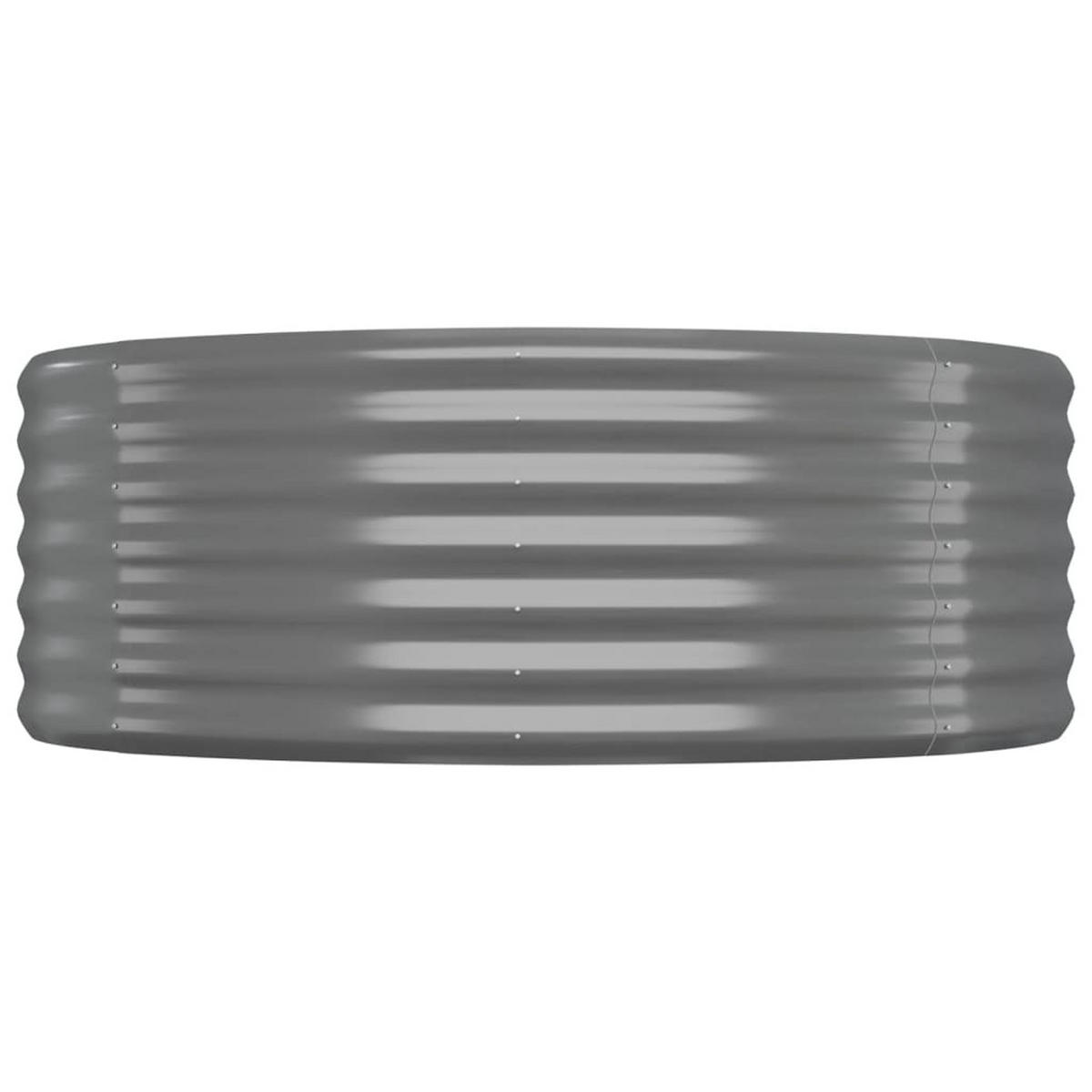 HOCHBEET Verzinkter Stahl 175x100x36 cm Grau - Grau, Metall (175/36/100cm)