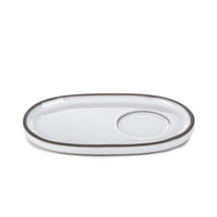 UNTERTASSE CARACTERE 13,5 x 8,3 x 1,2 cm Kumuluswolke weiss - Weiß, Keramik (13.5/8.3/1.2cm) - Revol Porcelaine France