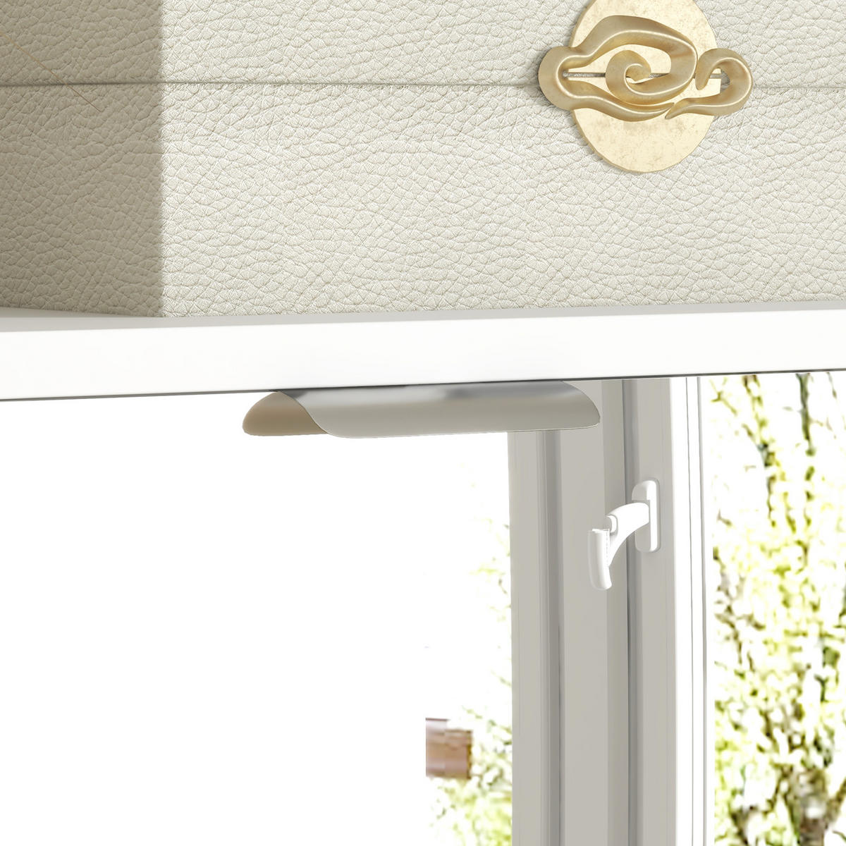 SCHUHSCHRANK DE-15004 4 Klapptüren mit Spiegel & höhenverstellbaren Böden - Weiß, Holzwerkstoff (76/168/26cm) - ComfortXL