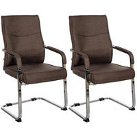 SCHWINGSTUHL 2er Set Stoff braun - Braun, Textil/Metall (55/88/60cm) - CLP