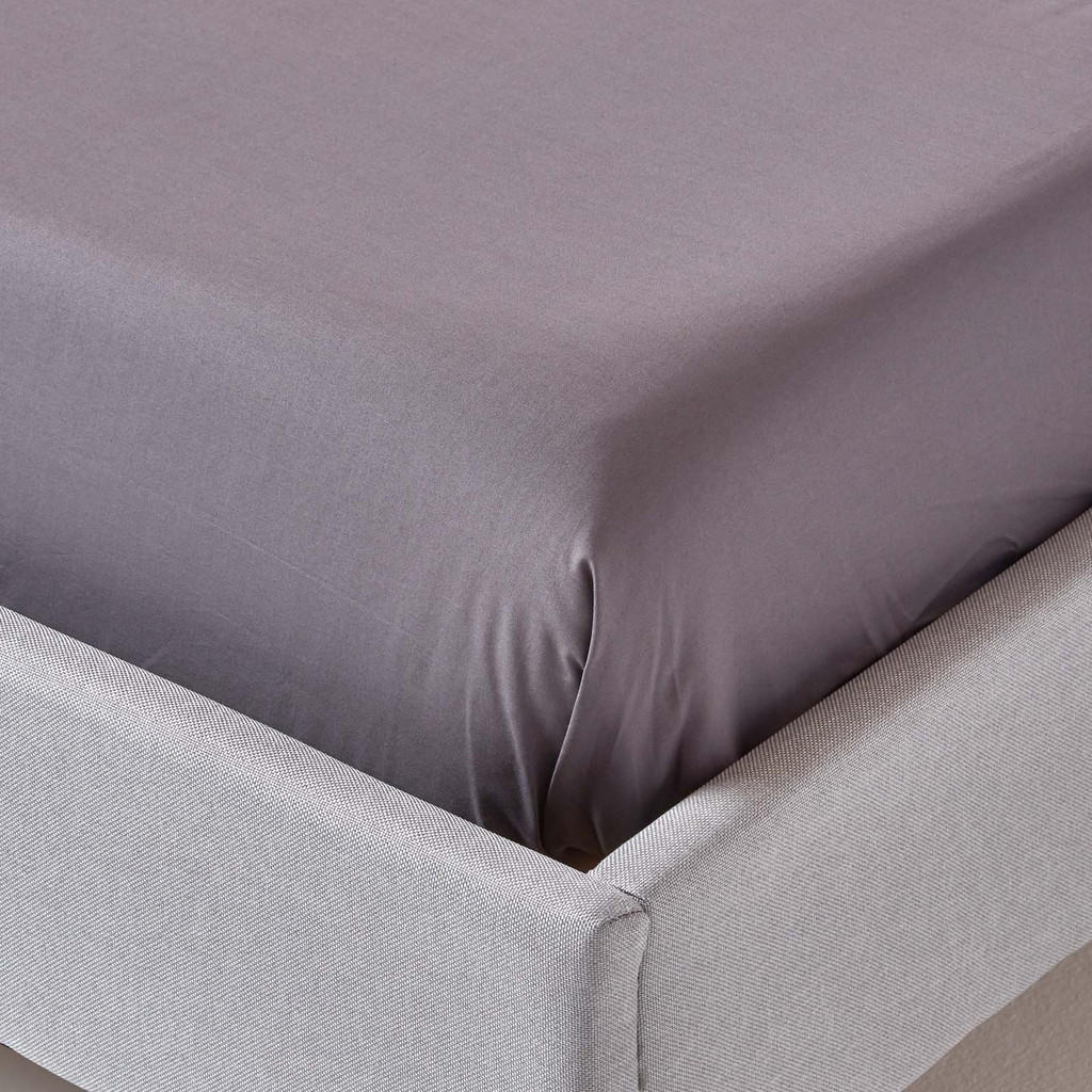 Thumbnail - Homescapes Bettlaken, Dunkelgrau, Textil, Rechteckig, 178x255 cm, Oeko-Tex®, Schlaftextilien, Bettwäsche, Bettlaken